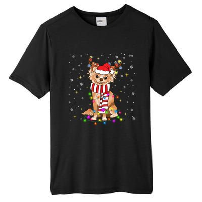 Funny Reindeer Chihuahua Dog Merry Christmas Gift Tall Fusion ChromaSoft Performance T-Shirt