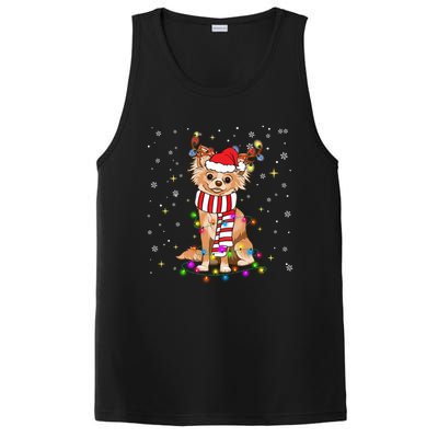 Funny Reindeer Chihuahua Dog Merry Christmas Gift PosiCharge Competitor Tank