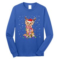 Funny Reindeer Chihuahua Dog Merry Christmas Gift Long Sleeve Shirt