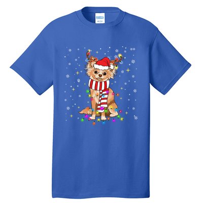 Funny Reindeer Chihuahua Dog Merry Christmas Gift Tall T-Shirt