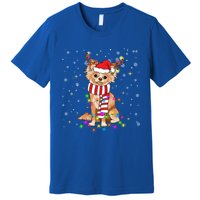 Funny Reindeer Chihuahua Dog Merry Christmas Gift Premium T-Shirt