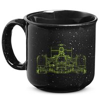 Formula Racing Car Blueprint Mechanical Engineer Racer Fan 15oz Campfire Ceramic Mug