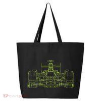 Formula Racing Car Blueprint Mechanical Engineer Racer Fan 25L Jumbo Tote