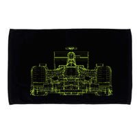 Formula Racing Car Blueprint Mechanical Engineer Racer Fan Microfiber Hand Towel