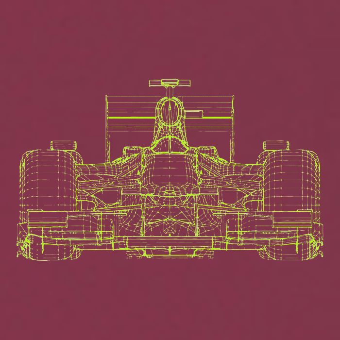 Formula Racing Car Blueprint Mechanical Engineer Racer Fan 16oz Travel Tumbler