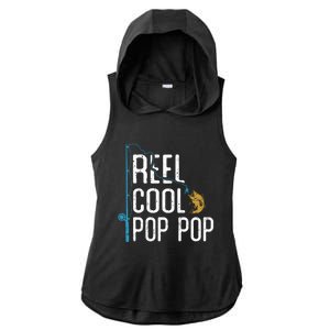 Fishing Reel Cool Pop Pop Father’S Day Gift For Fisher Great Gift Ladies PosiCharge Tri-Blend Wicking Draft Hoodie Tank