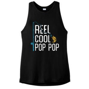 Fishing Reel Cool Pop Pop Father’S Day Gift For Fisher Great Gift Ladies PosiCharge Tri-Blend Wicking Tank