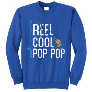 Fishing Reel Cool Pop Pop Father’S Day Gift For Fisher Great Gift Tall Sweatshirt