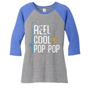 Fishing Reel Cool Pop Pop Father’S Day Gift For Fisher Great Gift Women's Tri-Blend 3/4-Sleeve Raglan Shirt