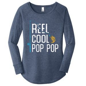 Fishing Reel Cool Pop Pop Father’S Day Gift For Fisher Great Gift Women's Perfect Tri Tunic Long Sleeve Shirt