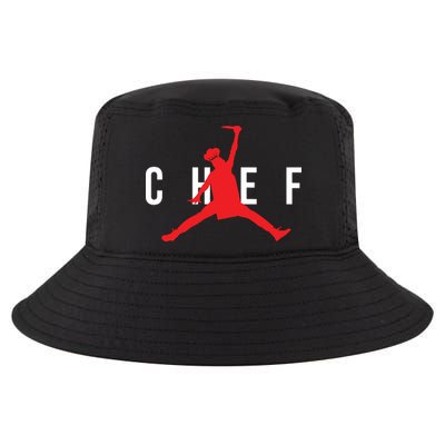 Funny Restaurant Chef Jumping Chef Knife Logo Cool Comfort Performance Bucket Hat