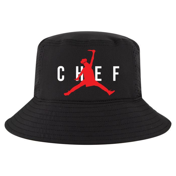 Funny Restaurant Chef Jumping Chef Knife Logo Cool Comfort Performance Bucket Hat