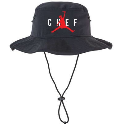 Funny Restaurant Chef Jumping Chef Knife Logo Legacy Cool Fit Booney Bucket Hat