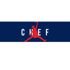 Funny Restaurant Chef Jumping Chef Knife Logo Bumper Sticker