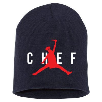 Funny Restaurant Chef Jumping Chef Knife Logo Short Acrylic Beanie