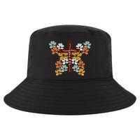 Faith Retro Cross Butterfly Religious Gifts Christian Cool Comfort Performance Bucket Hat