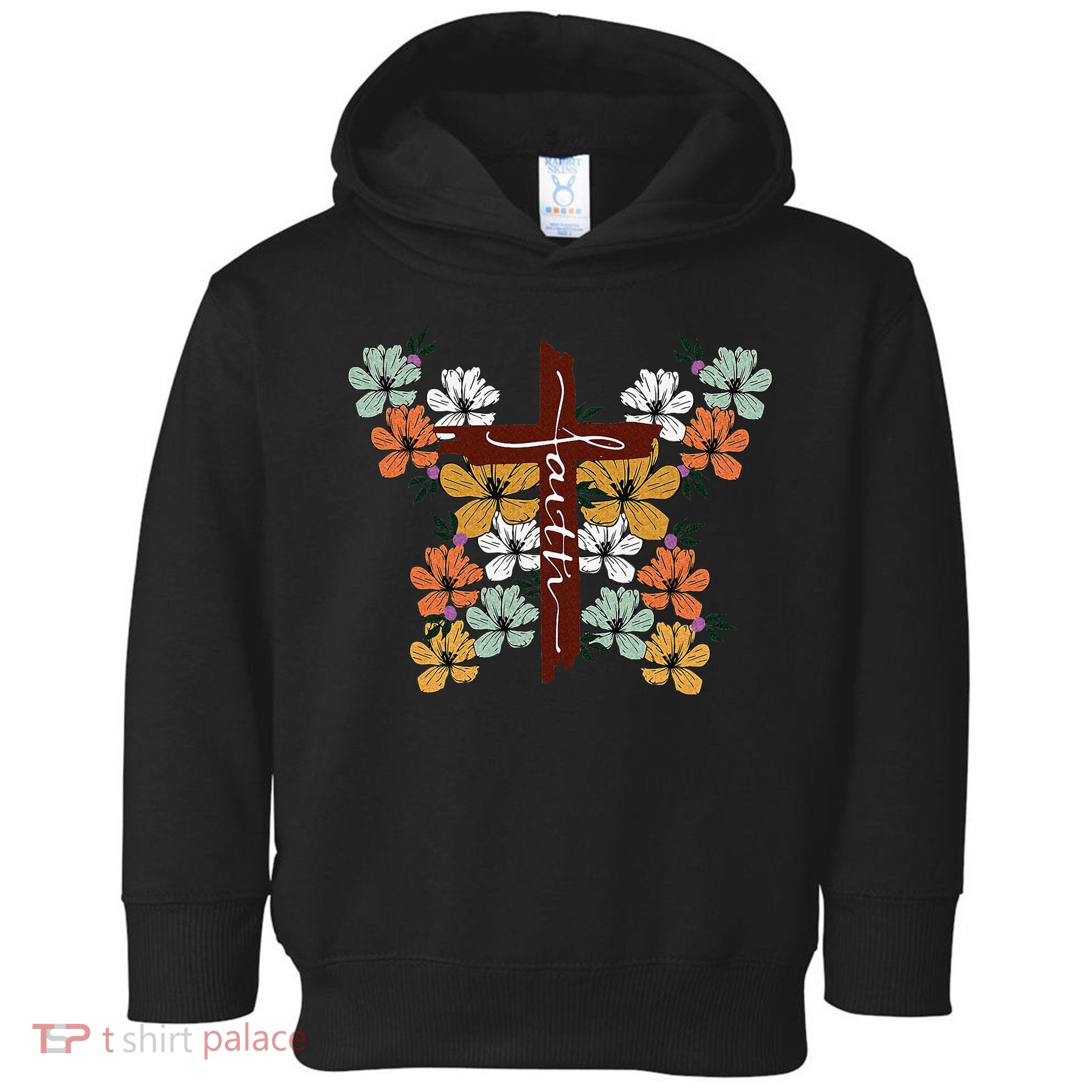 Faith Retro Cross Butterfly Religious Gifts Christian Toddler Hoodie