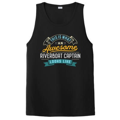 Funny Riverboat Captain Awesome Job Occupation PosiCharge Competitor Tank