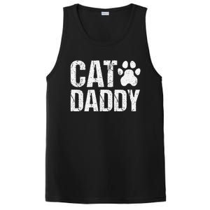 Funny Rad Cat Daddy Dad Gift Fathers Day PosiCharge Competitor Tank