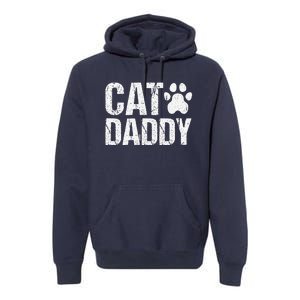 Funny Rad Cat Daddy Dad Gift Fathers Day Premium Hoodie