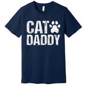 Funny Rad Cat Daddy Dad Gift Fathers Day Premium T-Shirt