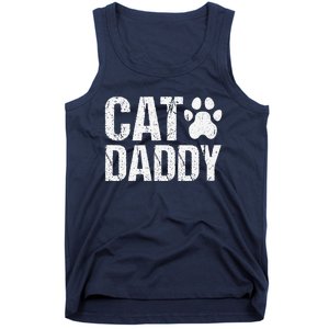 Funny Rad Cat Daddy Dad Gift Fathers Day Tank Top