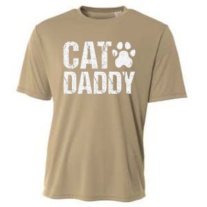 Funny Rad Cat Daddy Dad Gift Fathers Day Cooling Performance Crew T-Shirt