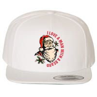 Funny Retro Christmas Santa Claus I Love A Man With A Beard Wool Snapback Cap