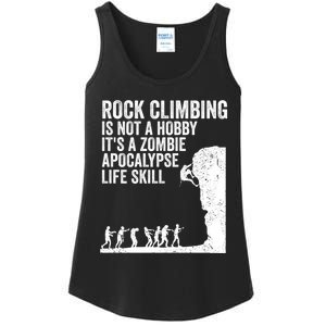 Funny Rock Climber Gift For Men Women Cool Zombie Climbing Gift Ladies Essential Tank