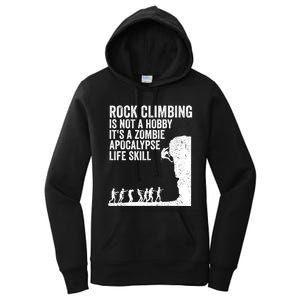 Funny Rock Climber Gift For Men Women Cool Zombie Climbing Gift Women's Pullover Hoodie