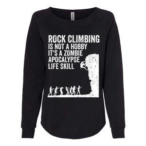 Funny Rock Climber Gift For Men Women Cool Zombie Climbing Gift Womens California Wash Sweatshirt