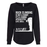 Funny Rock Climber Gift For Men Women Cool Zombie Climbing Gift Womens California Wash Sweatshirt