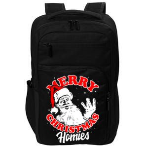 Funny Retro Christmas Homies Westside West Coast Hip Hop Gift Impact Tech Backpack