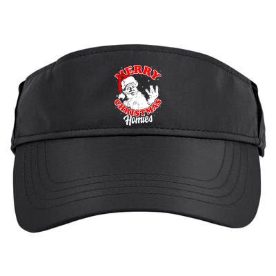 Funny Retro Christmas Homies Westside West Coast Hip Hop Gift Adult Drive Performance Visor