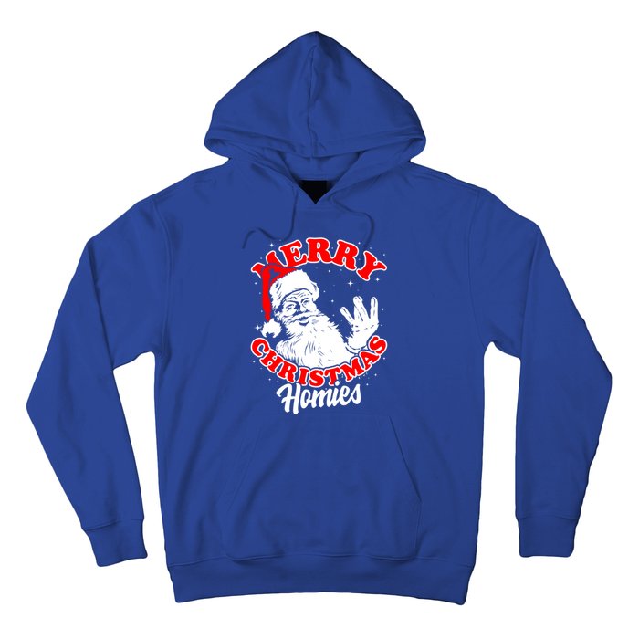 Funny Retro Christmas Homies Westside West Coast Hip Hop Gift Hoodie