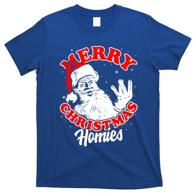 Funny Retro Christmas Homies Westside West Coast Hip Hop Gift T-Shirt