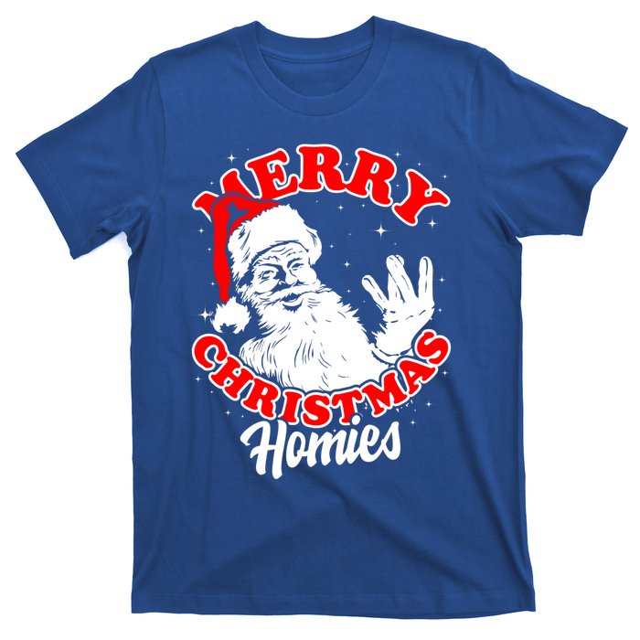 Funny Retro Christmas Homies Westside West Coast Hip Hop Gift T-Shirt