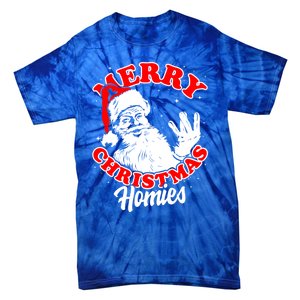 Funny Retro Christmas Homies Westside West Coast Hip Hop Gift Tie-Dye T-Shirt