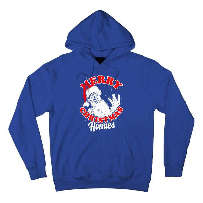 Funny Retro Christmas Homies Westside West Coast Hip Hop Gift Tall Hoodie