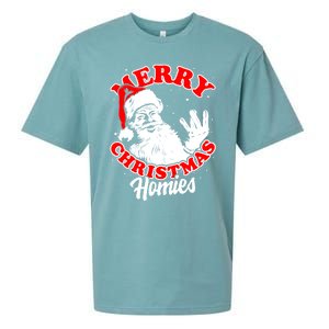 Funny Retro Christmas Homies Westside West Coast Hip Hop Gift Sueded Cloud Jersey T-Shirt