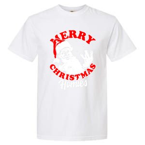 Funny Retro Christmas Homies Westside West Coast Hip Hop Gift Garment-Dyed Heavyweight T-Shirt