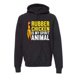 Funny Rubber Chicken For Men Women Kids Rubber Chicken Lover Premium Hoodie