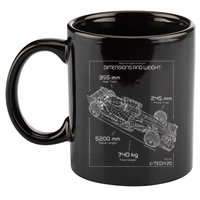 Formula Race Car Specifications Team Racing fan engineering 11oz C Handle Ceramic Mug