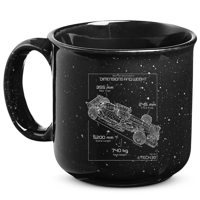 Formula Race Car Specifications Team Racing fan engineering 15oz Campfire Ceramic Mug