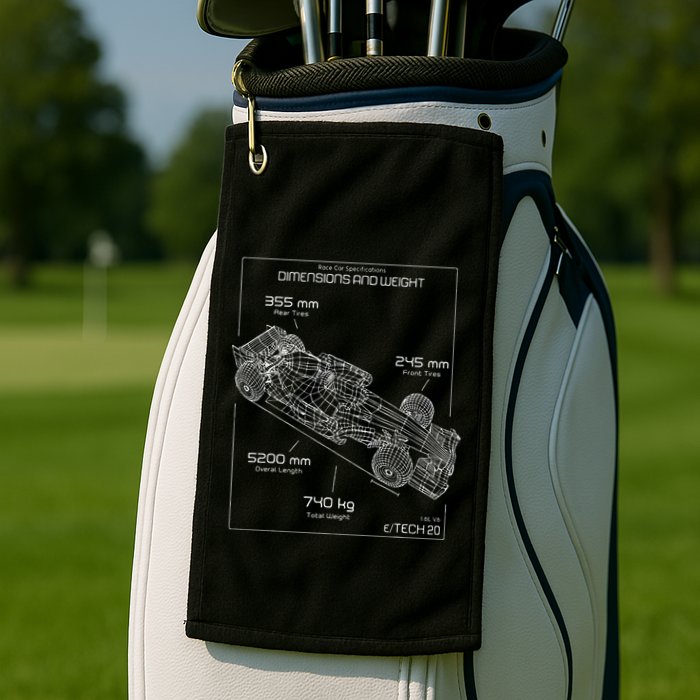 Formula Race Car Specifications Team Racing fan engineering Golf Towel