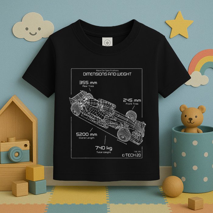Formula Race Car Specifications Team Racing fan engineering Toddler T-Shirt