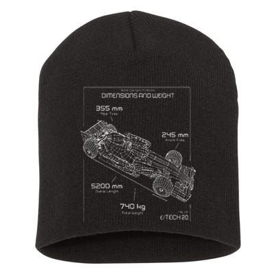 Formula Race Car Specifications Team Racing fan engineering Short Acrylic Beanie