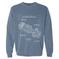 Formula Race Car Specifications Team Racing fan engineering Garment-Dyed Sweatshirt