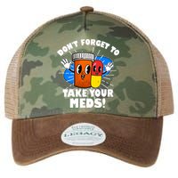 Funny Retro Cartoon Don't Forget To Take Your Meds Legacy Tie Dye Trucker Hat
