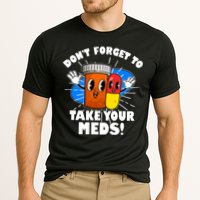 Funny Retro Cartoon Don't Forget To Take Your Meds Performance Shirt